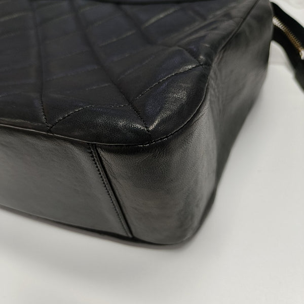 Quilted Calfskin Tote Bag Black
