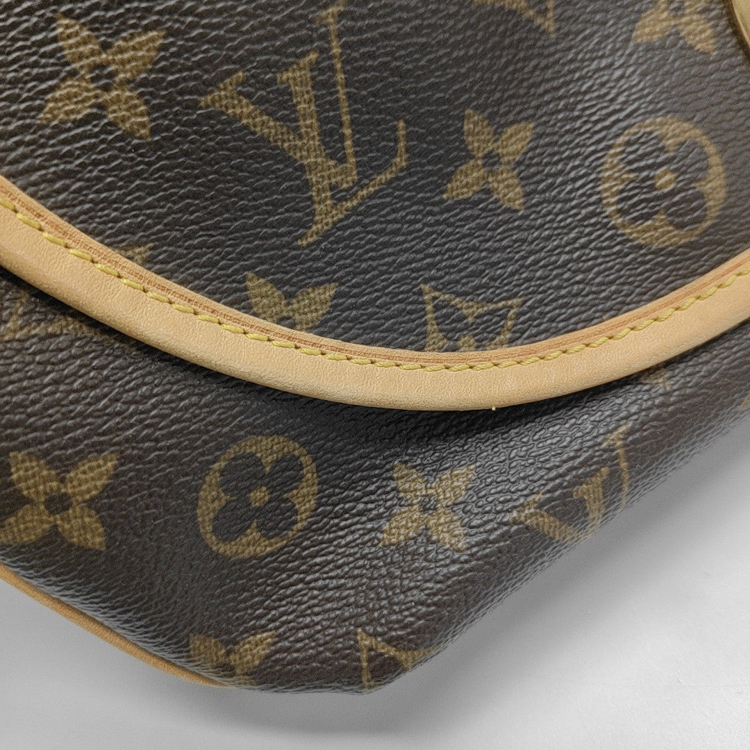 TULUM PM Monogram Coated Canvas Brown