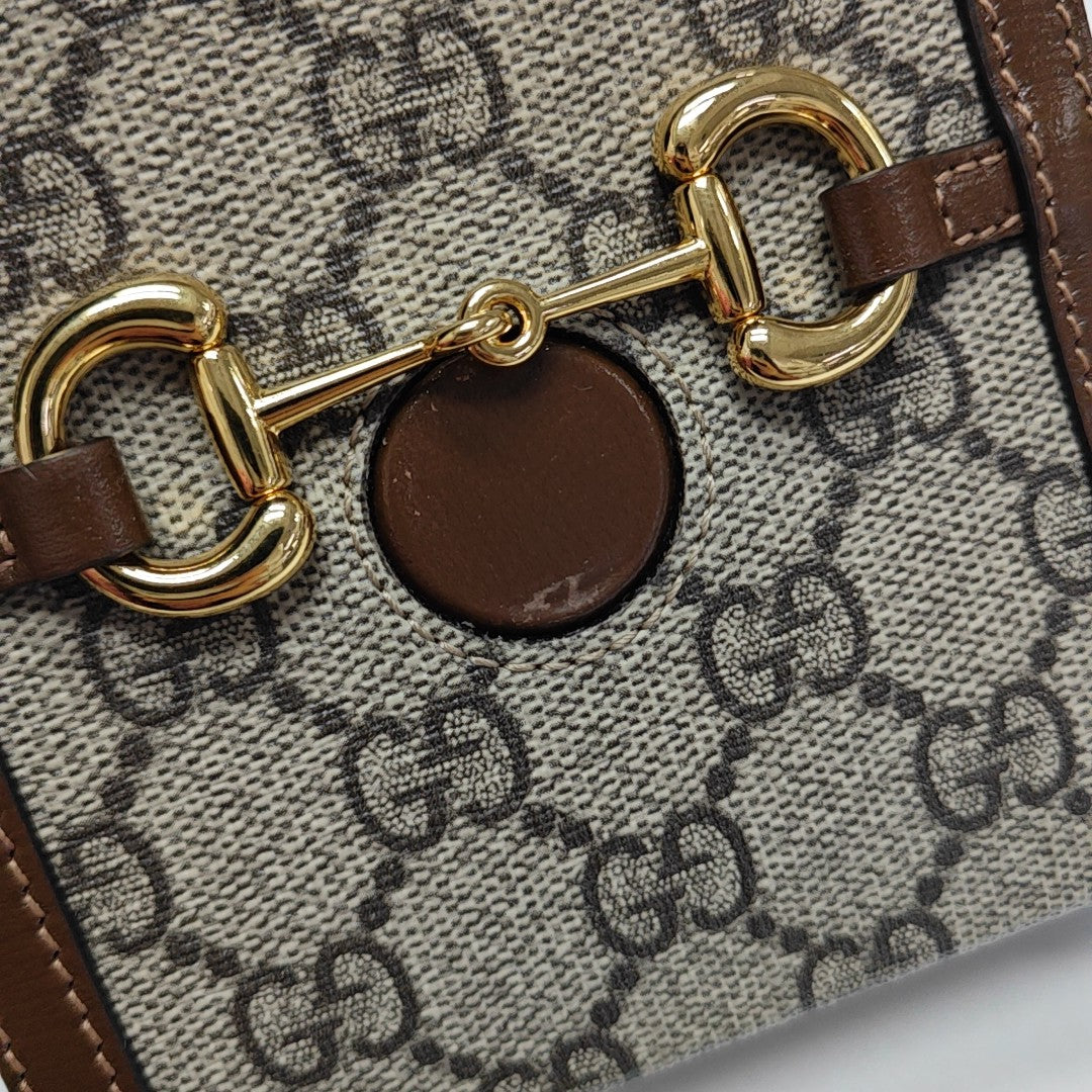 Horsebit 1955 Mini Coated Canvas Beige