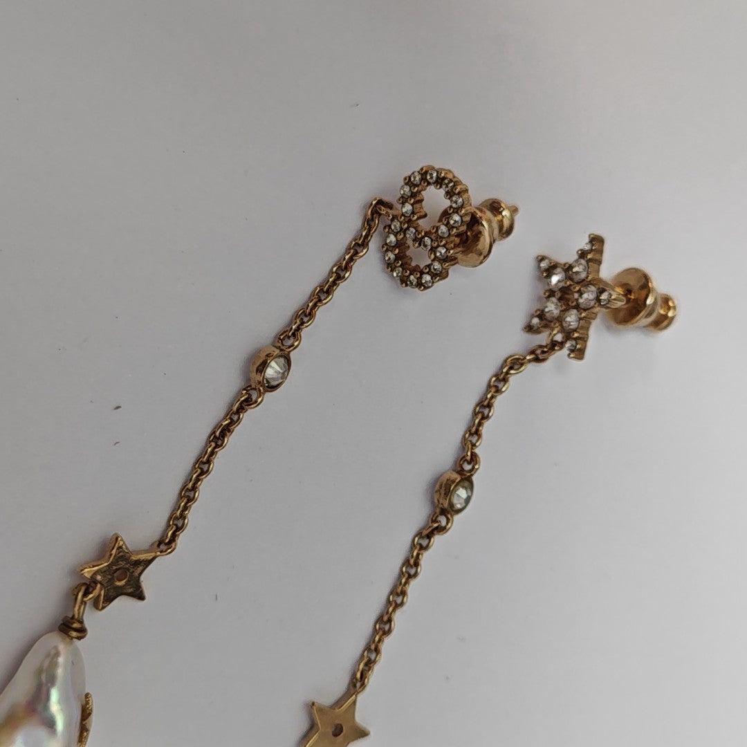 La Petite Tribale Metal Gold Stud Earrings