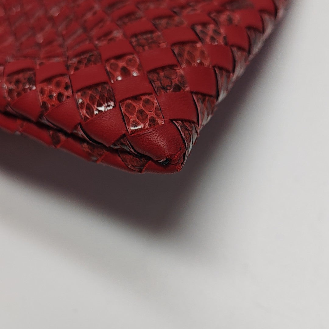 Calfskin Clutch Red