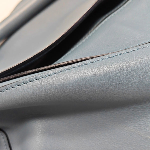 Authenticated pre-owned  Puzzle Medium Calfskin Blue - Crossbody Bag at Looply