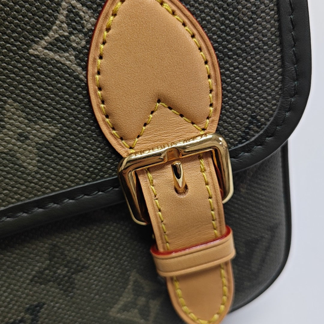 SATCHEL Monogram Coated Canvas Green