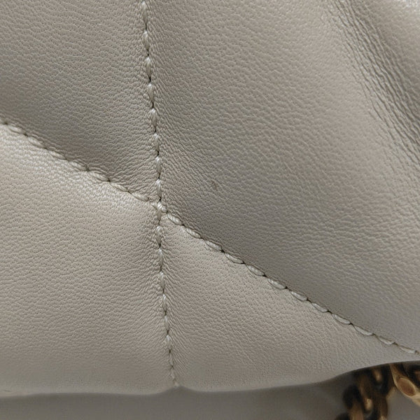 PUFFER Mini Quilted Lambskin White