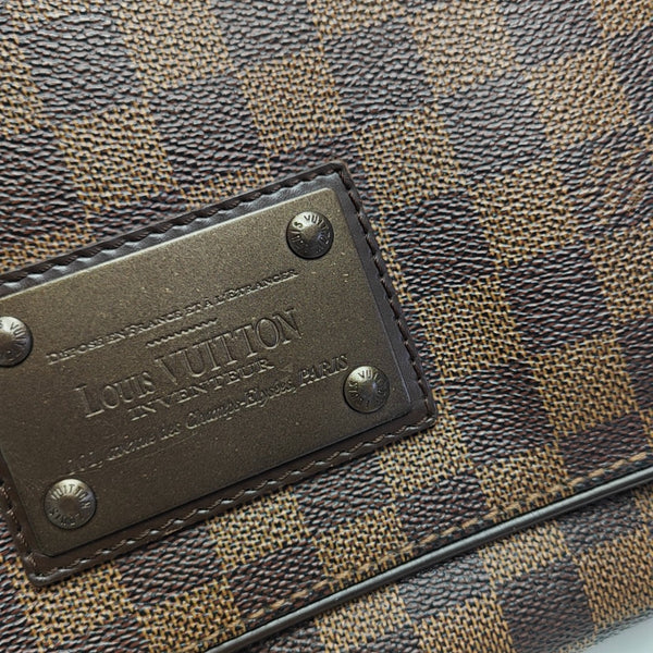 BROOKLYN Damier Ebene Coated Canvas Brown