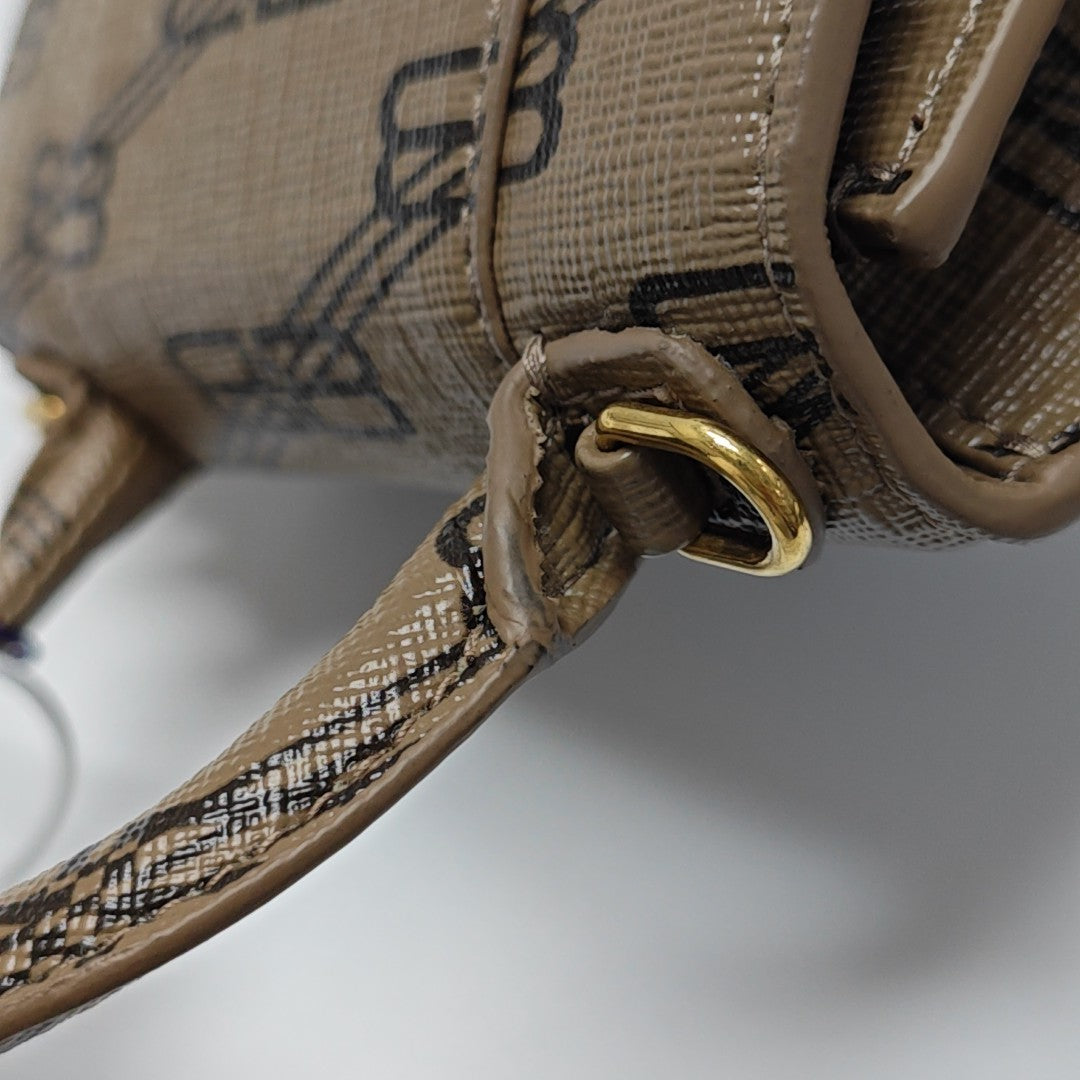 Hourglass Mini Coated Canvas Brown
