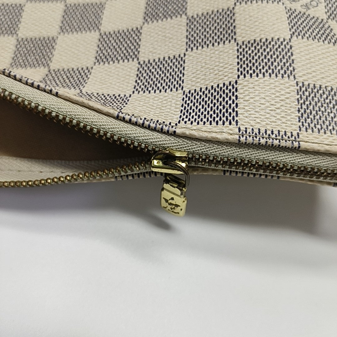 ACCESSOIRES GM Damier Azur Coated Canvas White
