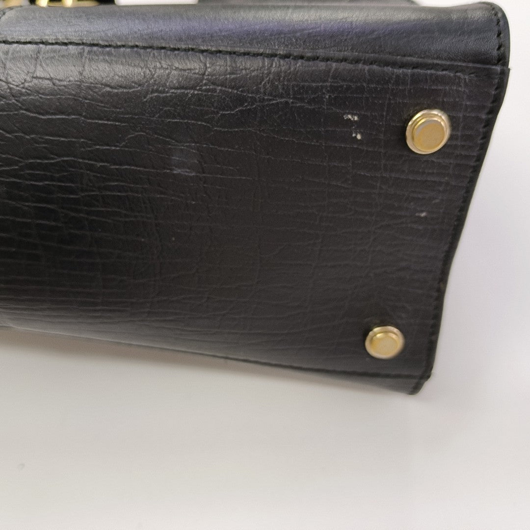 Monogram Canvas Top Handle Bag Black
