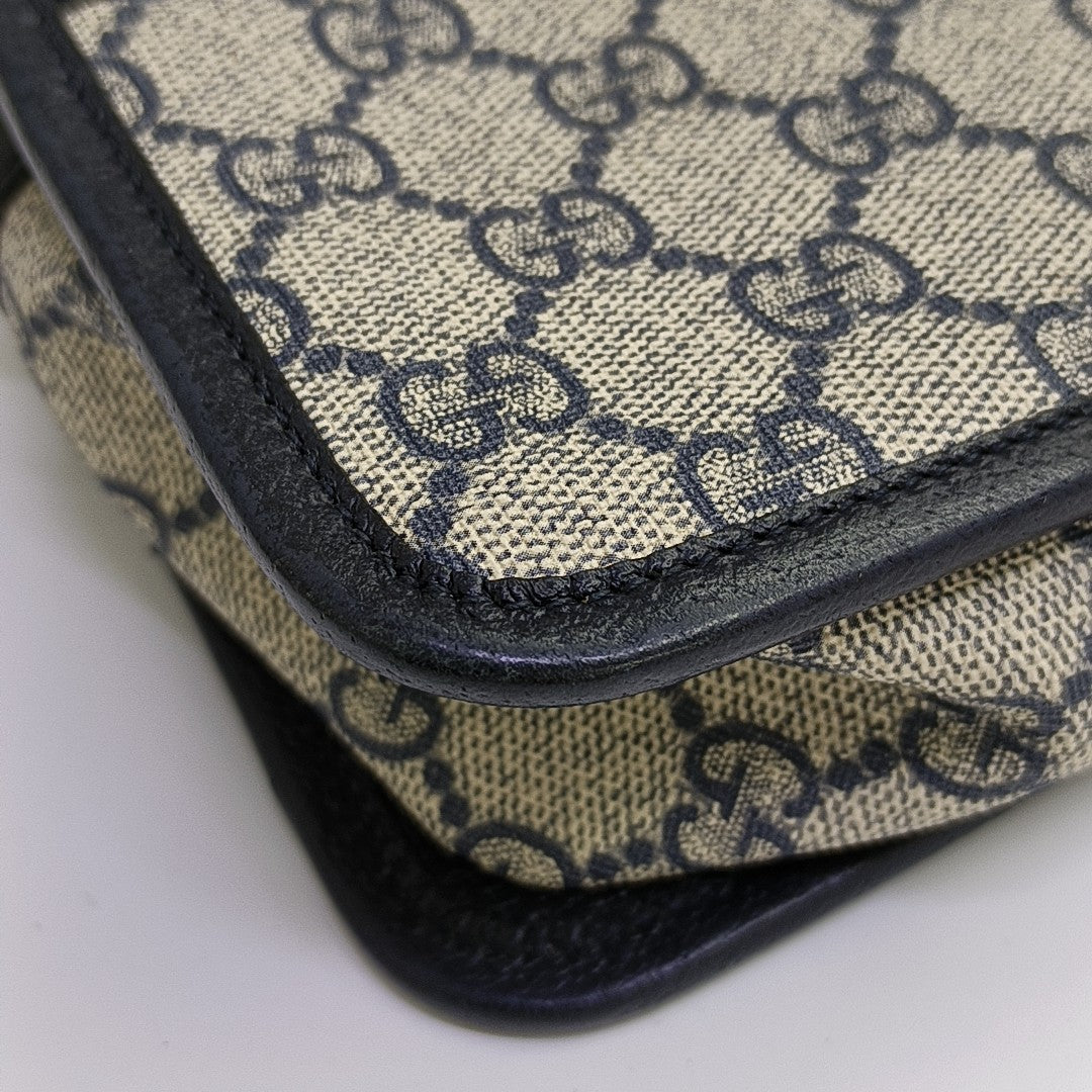 GG Supreme Mini Monogram Coated Canvas Beige