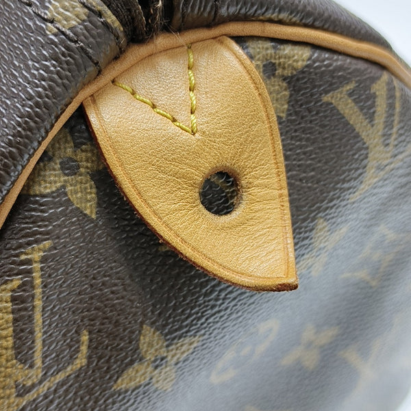 SPEEDY 30 Monogram Coated Canvas Brown