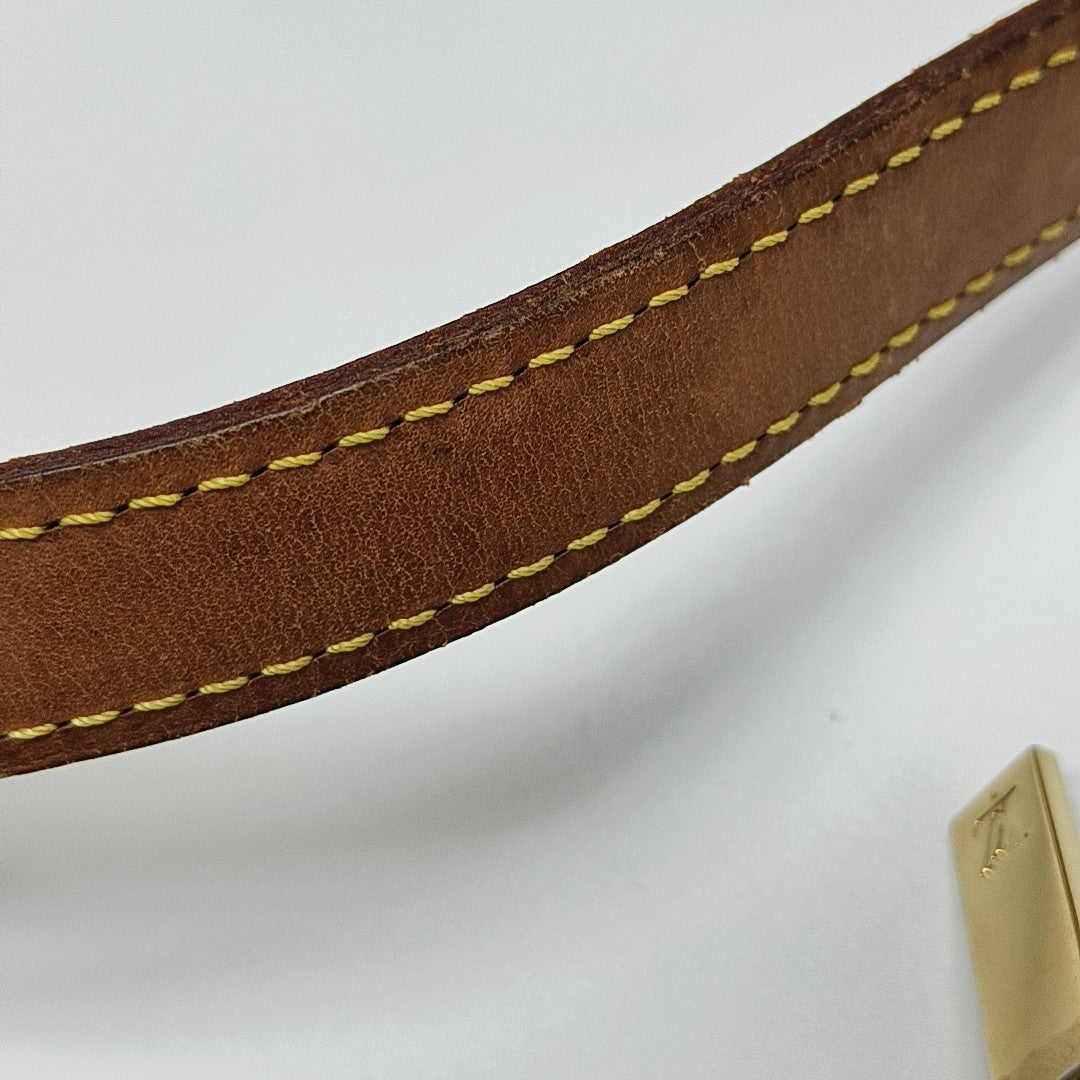 CROISSANT PM Monogram Coated Canvas Brown