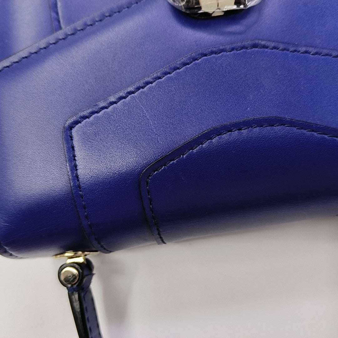 SERPENTI FOREVER Small Calfskin Blue