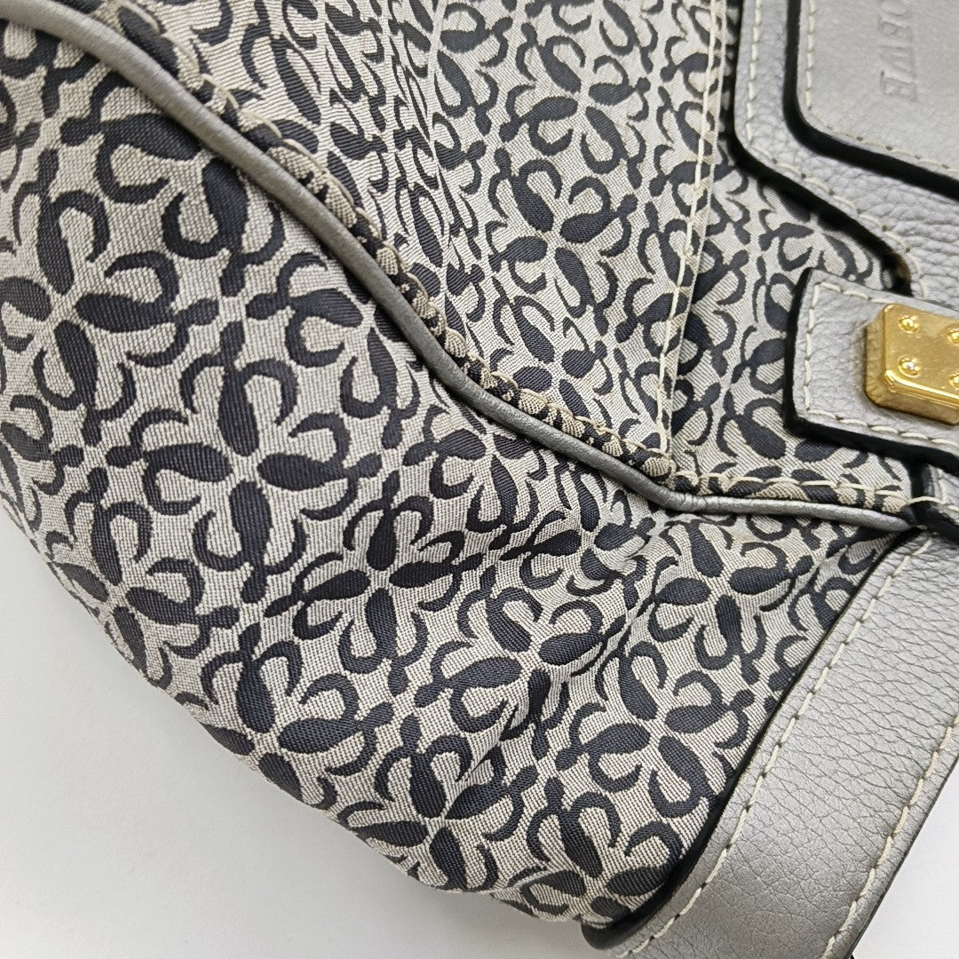 Monogram Canvas Top Handle Bag Gray