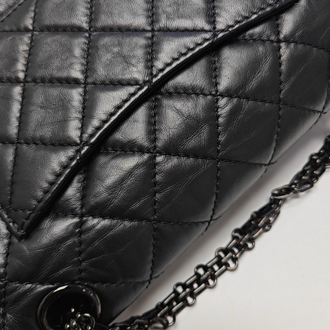 2.55 224 (mini) Quilted Calfskin Black
