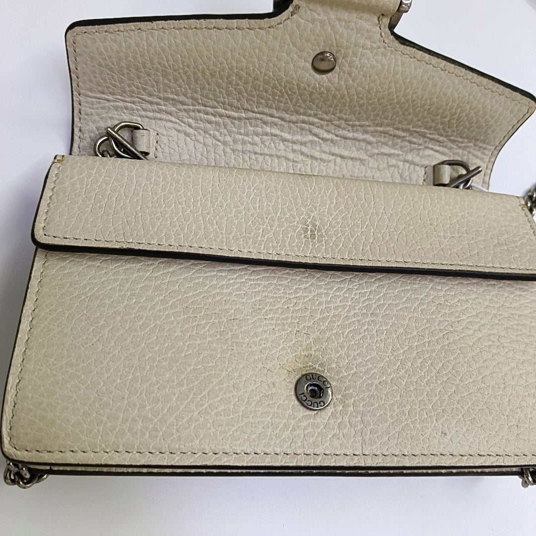 Dionysus Super Mini Calfskin White
