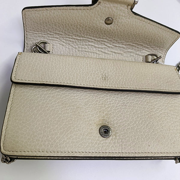 Dionysus Super Mini Calfskin White