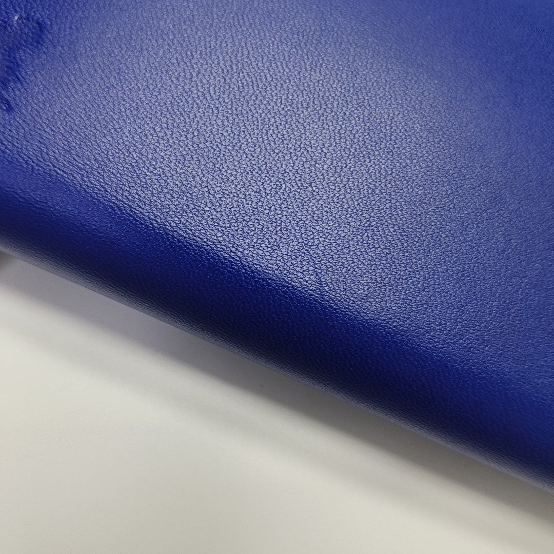 SHIELD Large Calfskin Blue