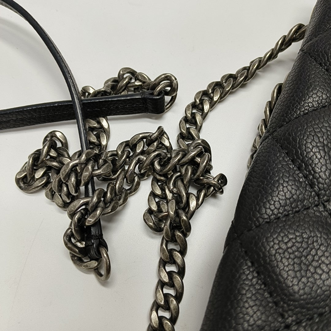 Caviar Quilted Grained Calfskin Black