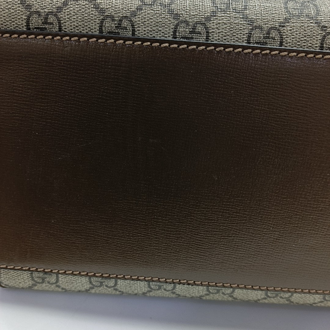 Retro Medium Monogram Coated Canvas Black