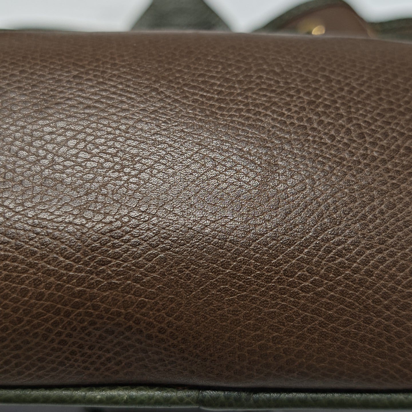 Calfskin Top Handle Bag Brown
