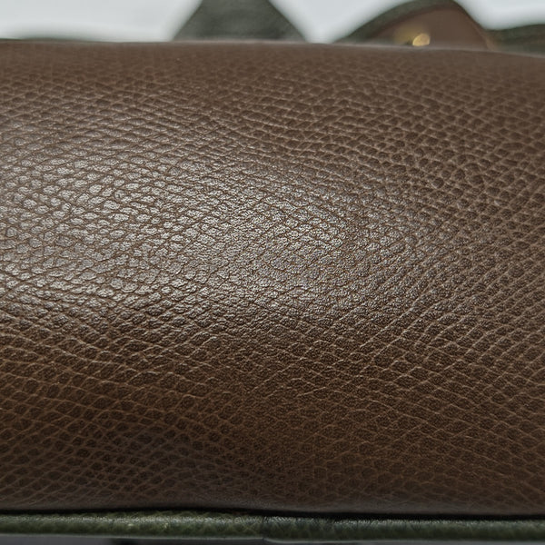 Calfskin Top Handle Bag Brown