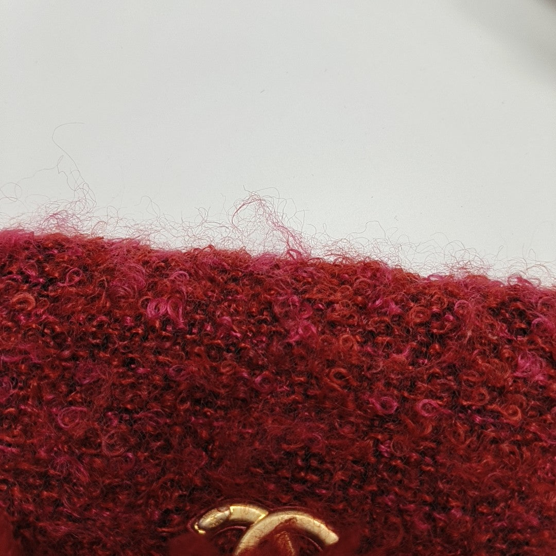 Fabric Clutch Red