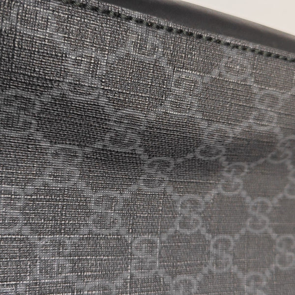 GG Imprime Small Monogram Coated Canvas Black