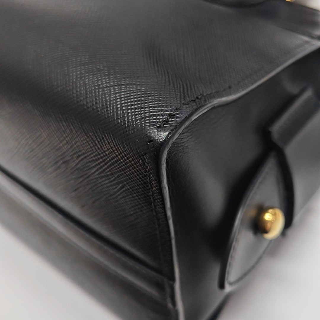 Esplanade Saffiano Calfskin Black