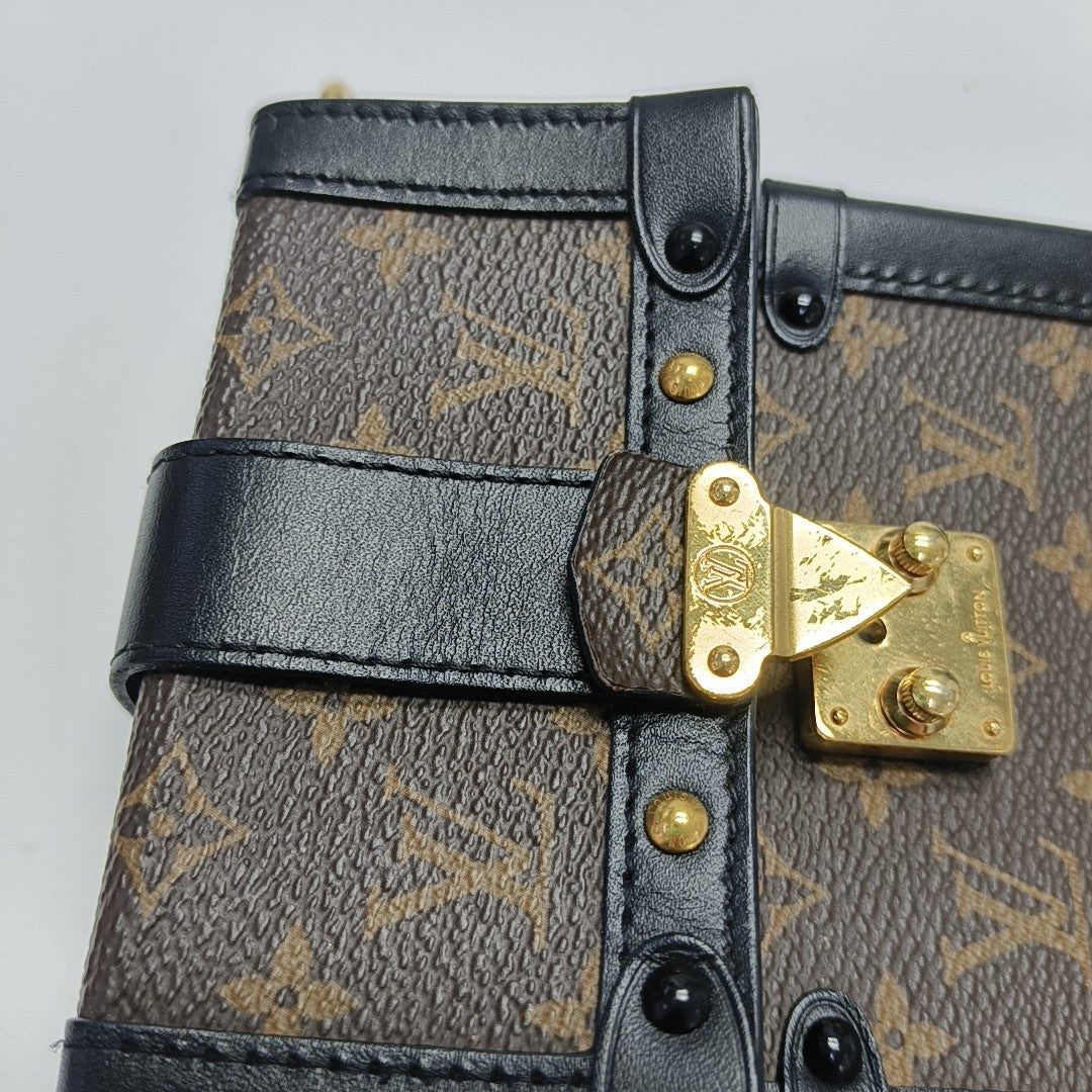 TRUNK Monogram Coated Canvas Brown