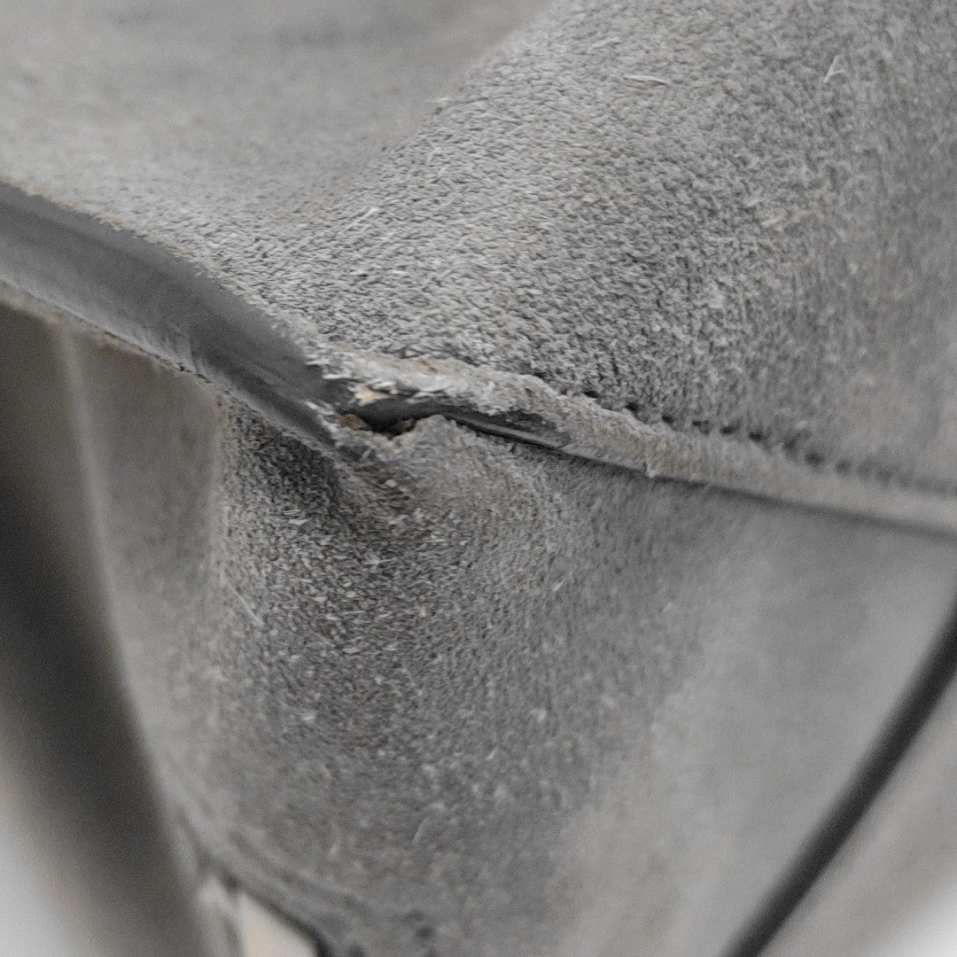 Suede Tote Bag Gray