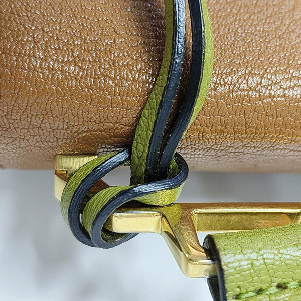 Miu Lady Calfskin Green