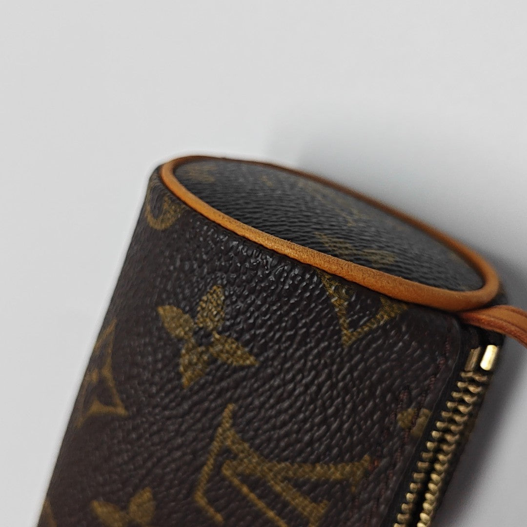 PAPILLON Mini Monogram Coated Canvas Brown
