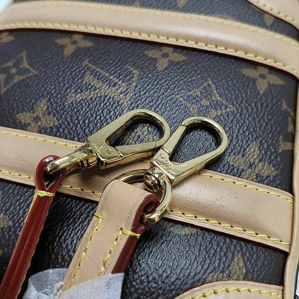 LUGGAGE Monogram Coated Canvas Brown