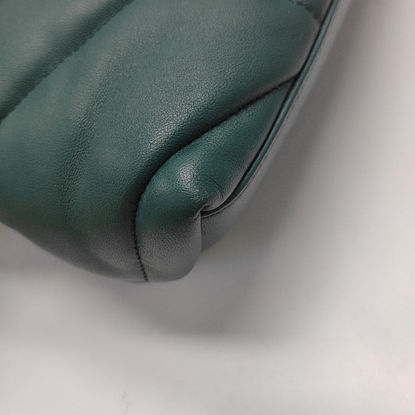 PUFFER Small Quilted Lambskin Green