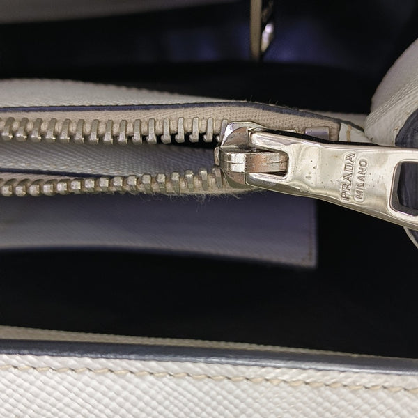 Twin Saffiano Calfskin White