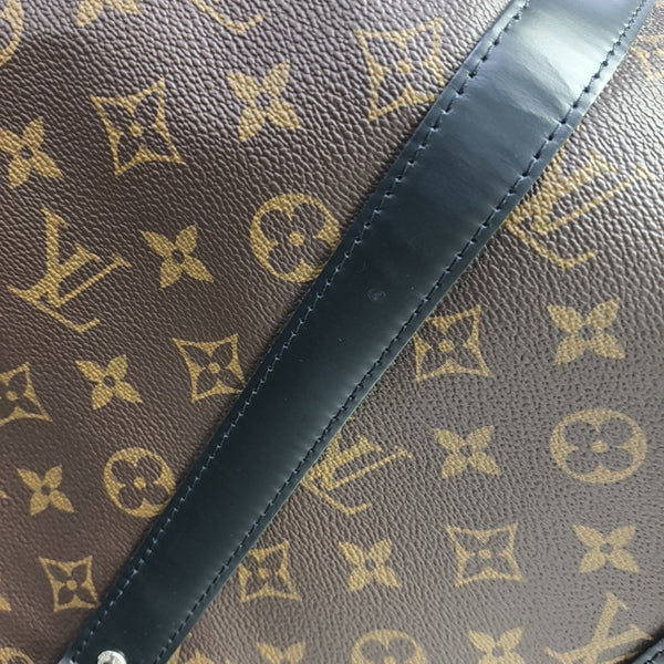 KEEPALL 45 Monogram Coated Canvas Brown