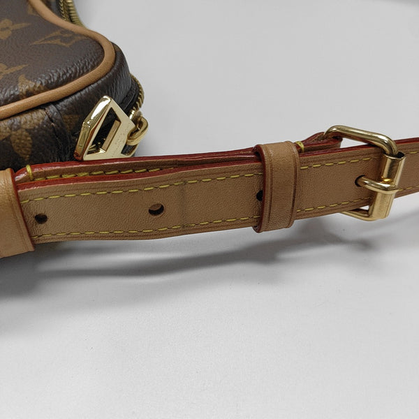 CROISSANT Monogram Coated Canvas Brown