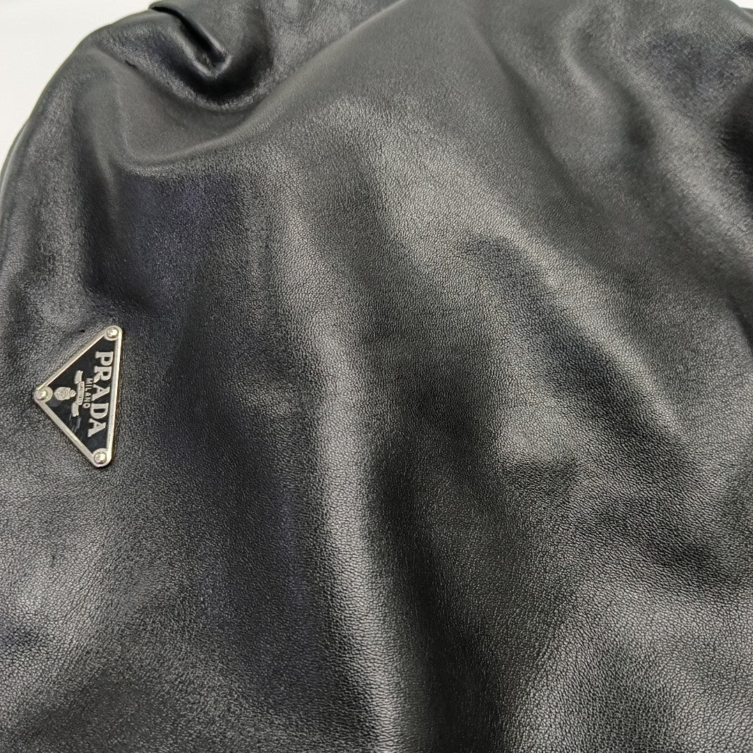 Nylon Lambskin Black
