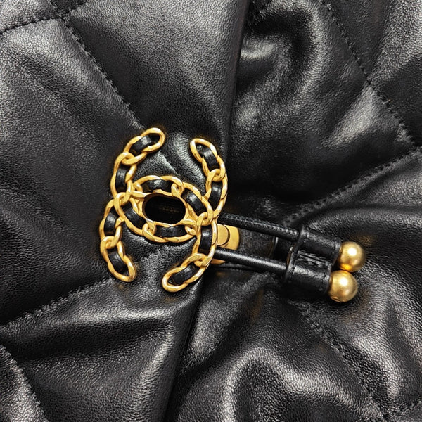 CHANEL 19 Mini Quilted Lambskin Black