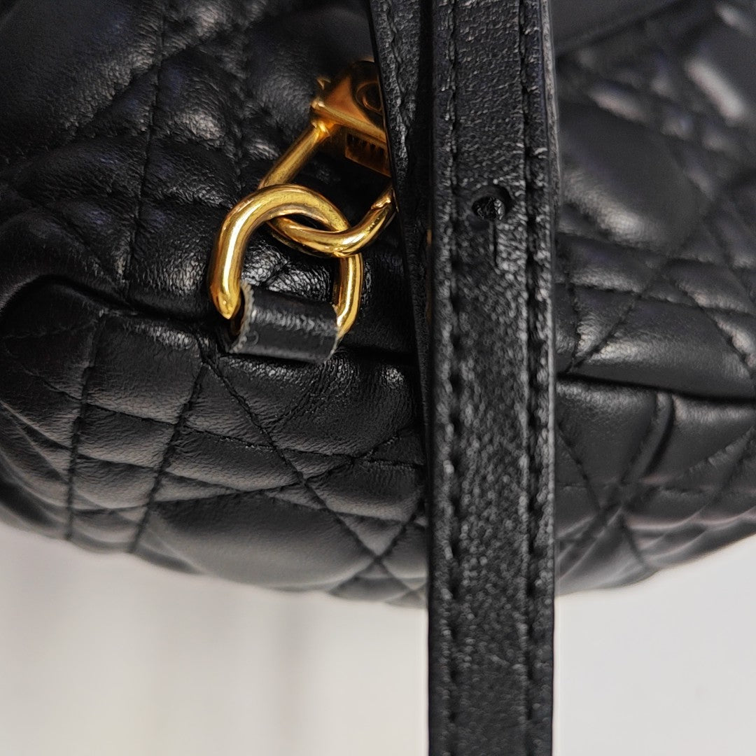 Cannage Lambskin Backpack Mini Black