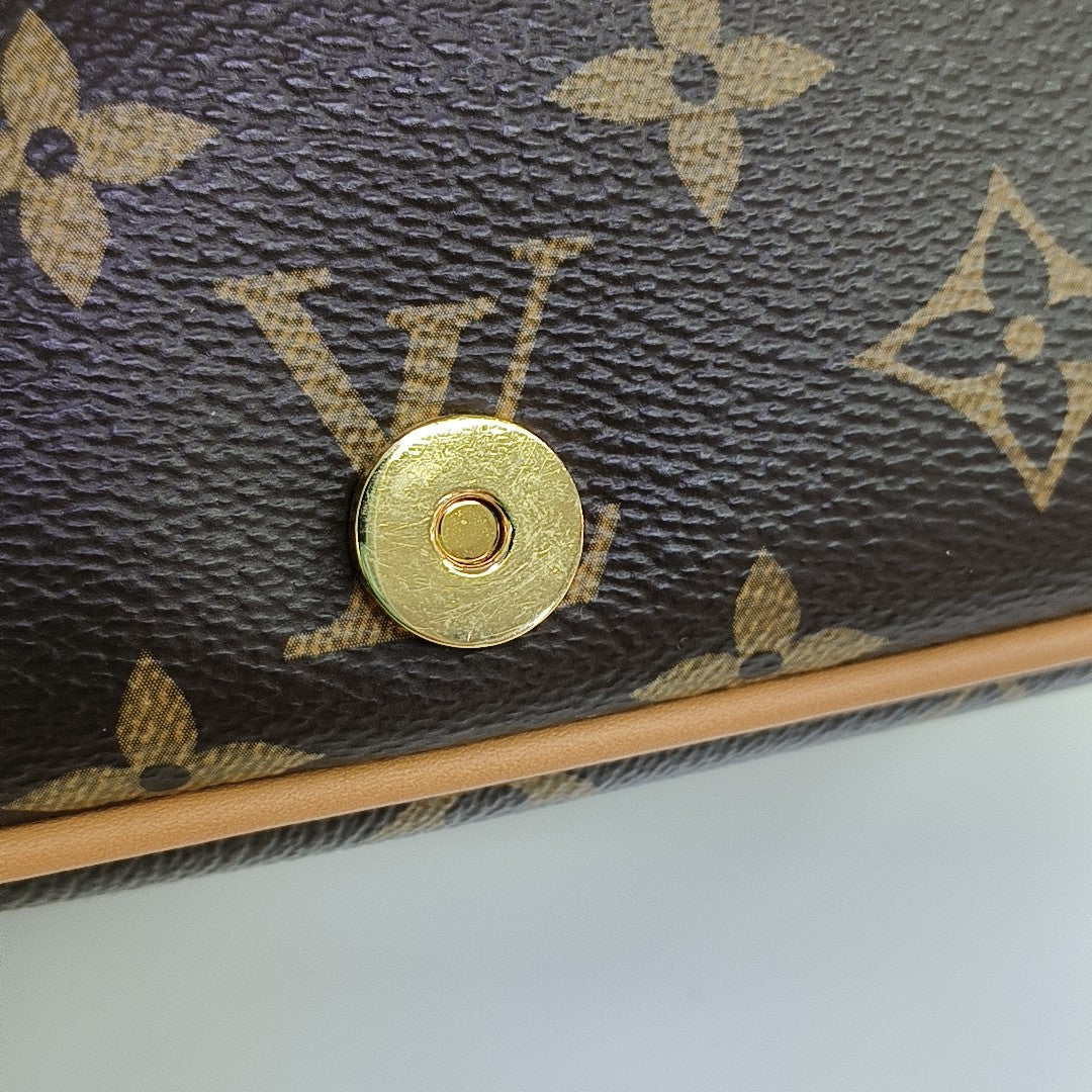 DIANE Monogram Coated Canvas Brown