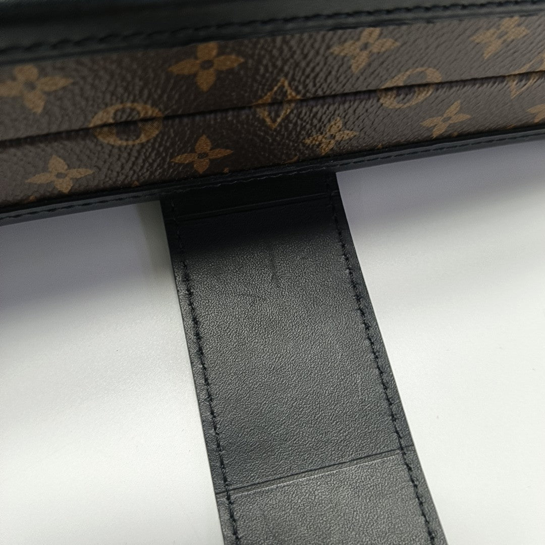 PETITE MALLE Monogram Coated Canvas Brown