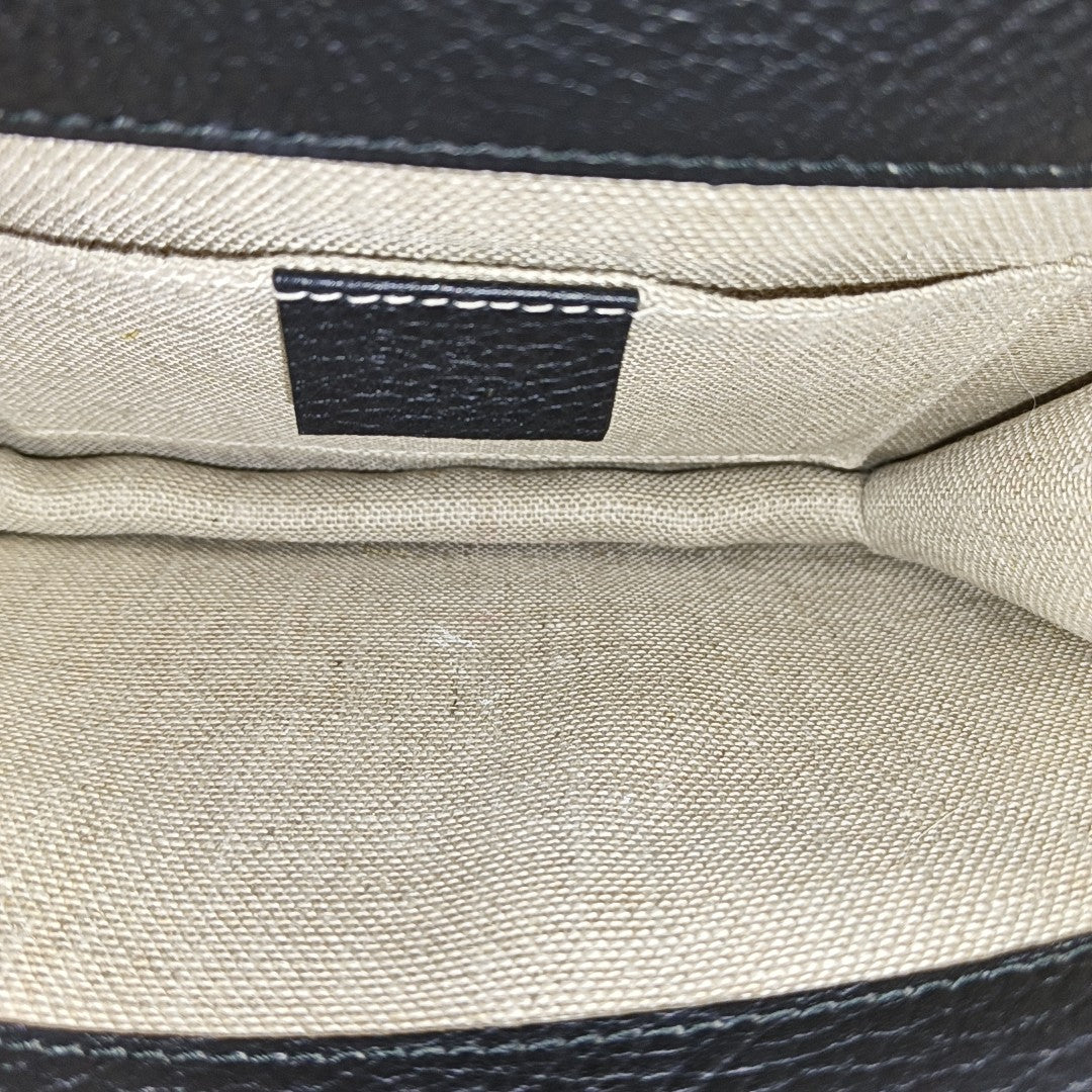 Interlocking G Small Calfskin Black