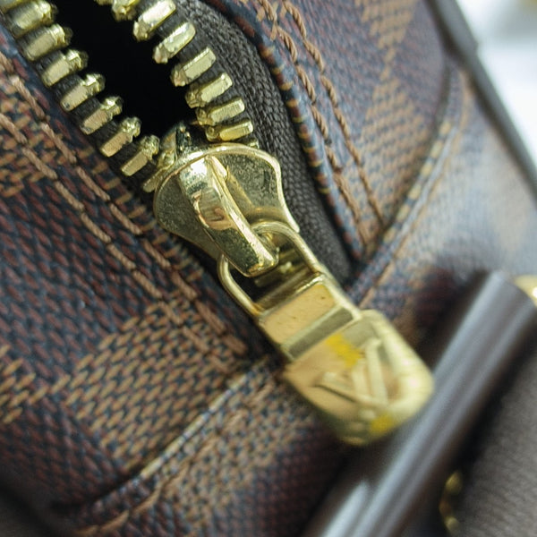 SHELTON MM Damier Ebene Coated Canvas Brown