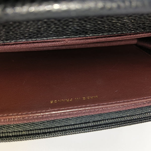 WOC Quilted Grained Calfskin Black