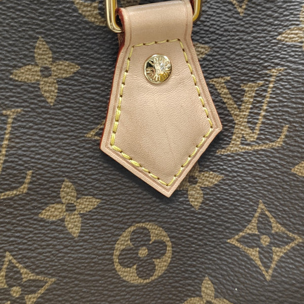 SPEEDY 25 Monogram Coated Canvas Brown