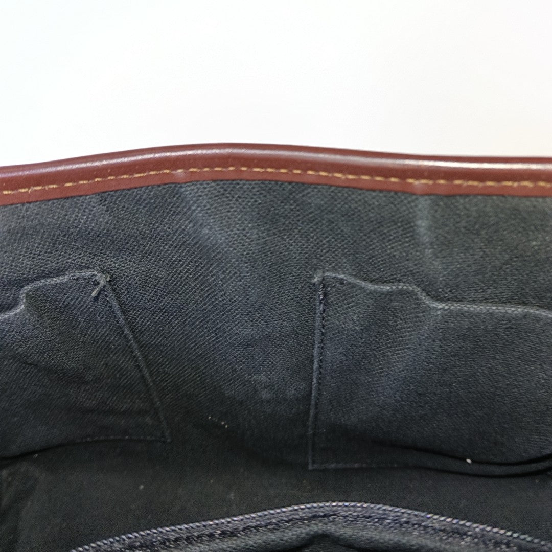 Coated Canvas Shoulder Bag Beige