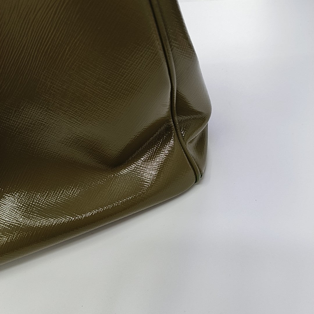 Saffiano Calfskin Tote Bag Large Green