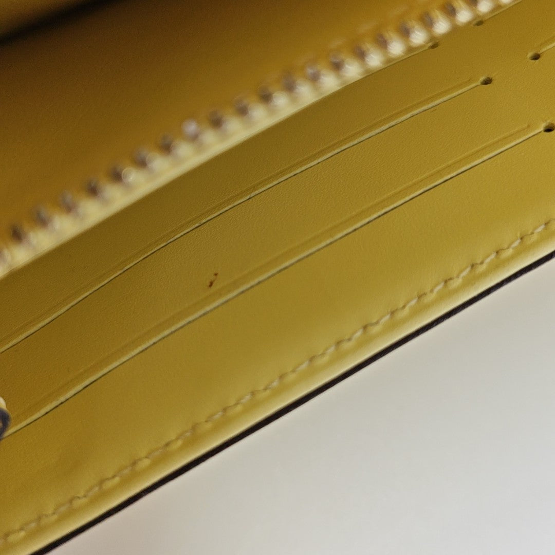 SARAH Monogram Patent Leather Yellow