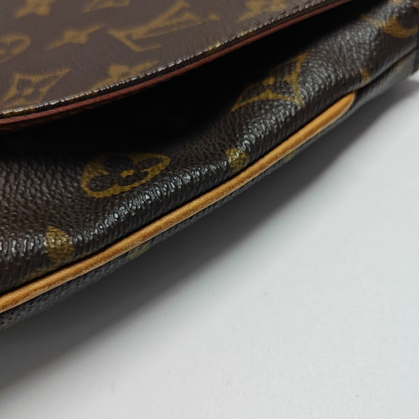 MUSETTE TANGO Monogram Coated Canvas Brown